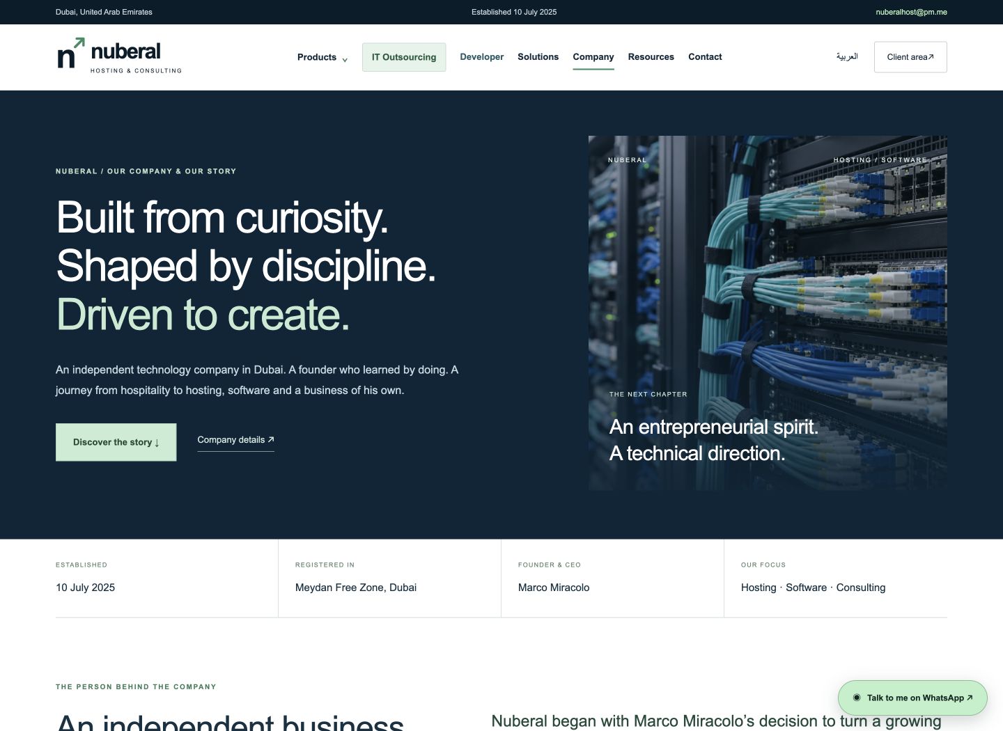 Nuberal corporate website